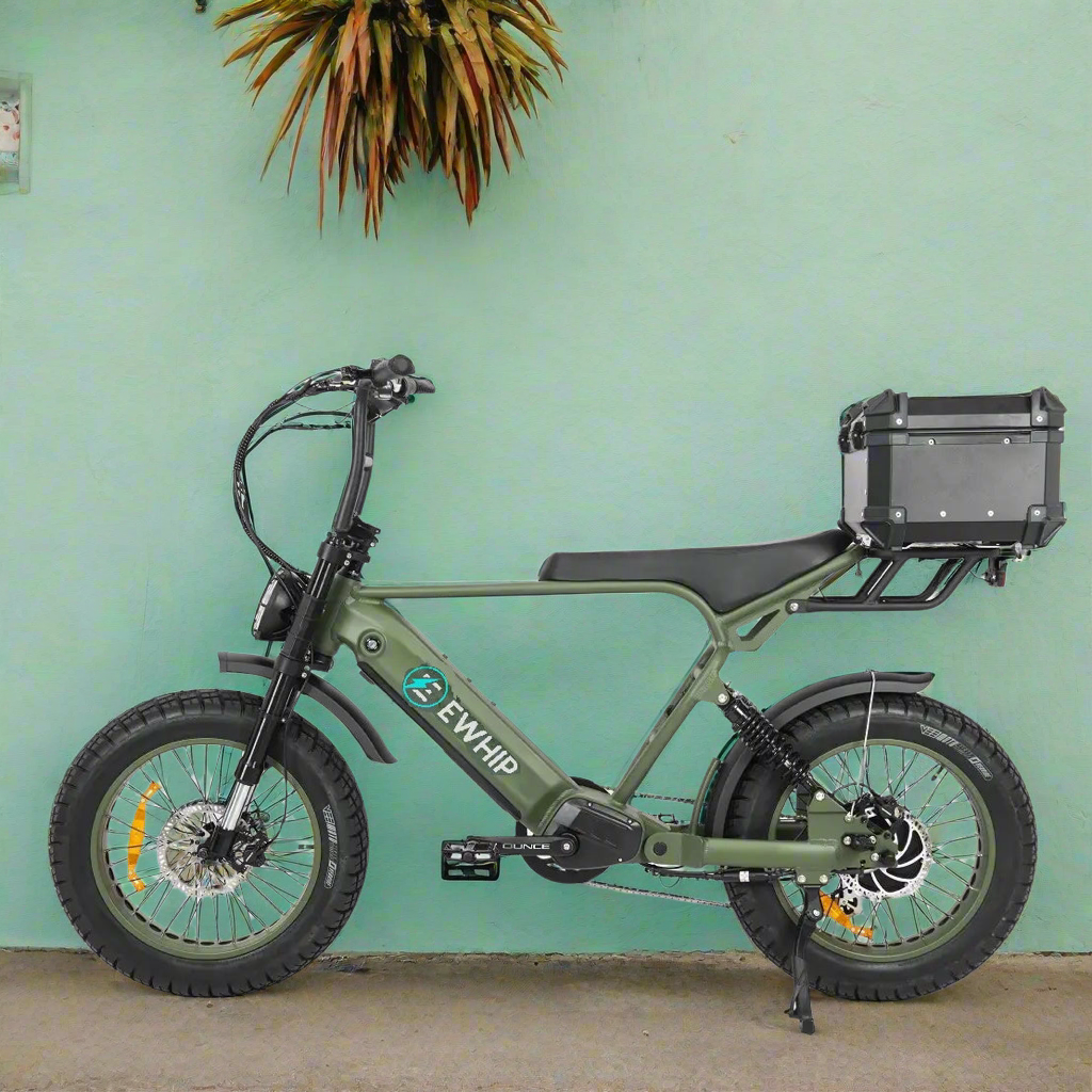 EWHIP THE BOOM Electric E-Bike Olive Green - EWHIP