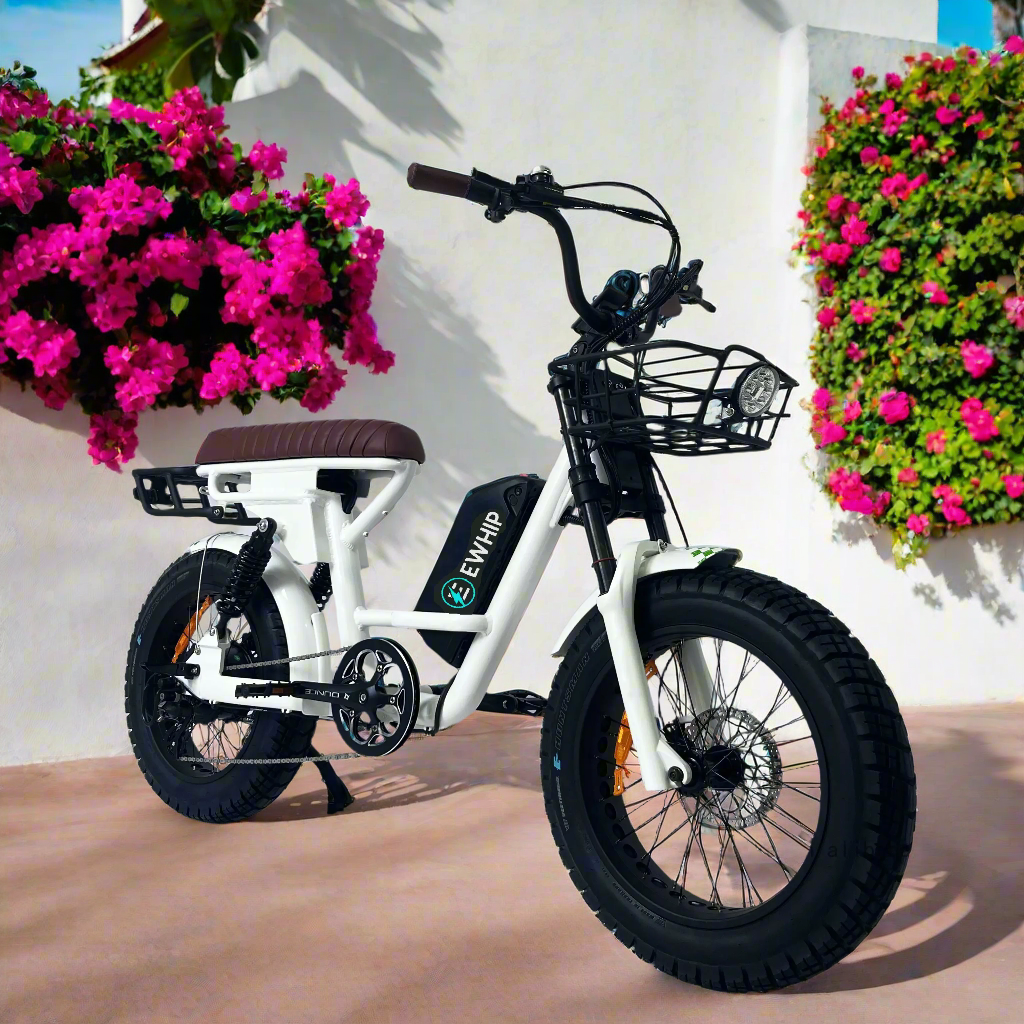 EWHIP THE CAPTAIN Electric 1000W E-bike White - EWHIP