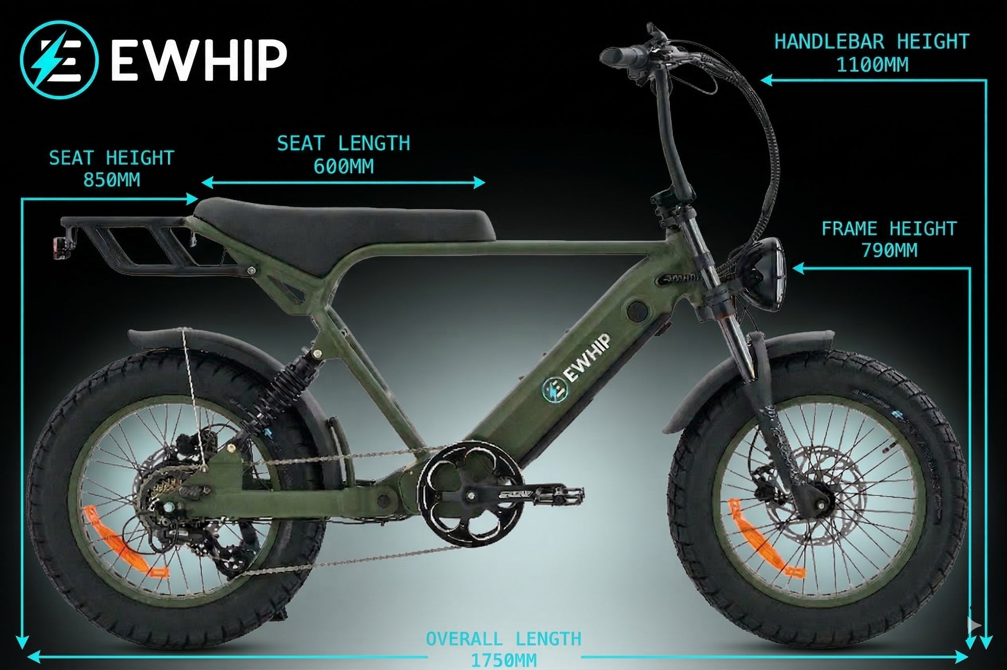 EWHIP The Boom — Fat Tyre Café Racer Electric Bike - Street Legal Electric Bike Australia