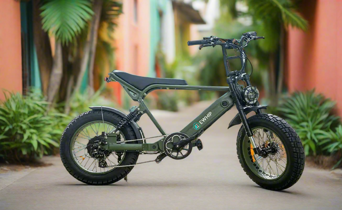 EWHIP THE BOOM – Premium E-Bike Olive Green - EWHIP