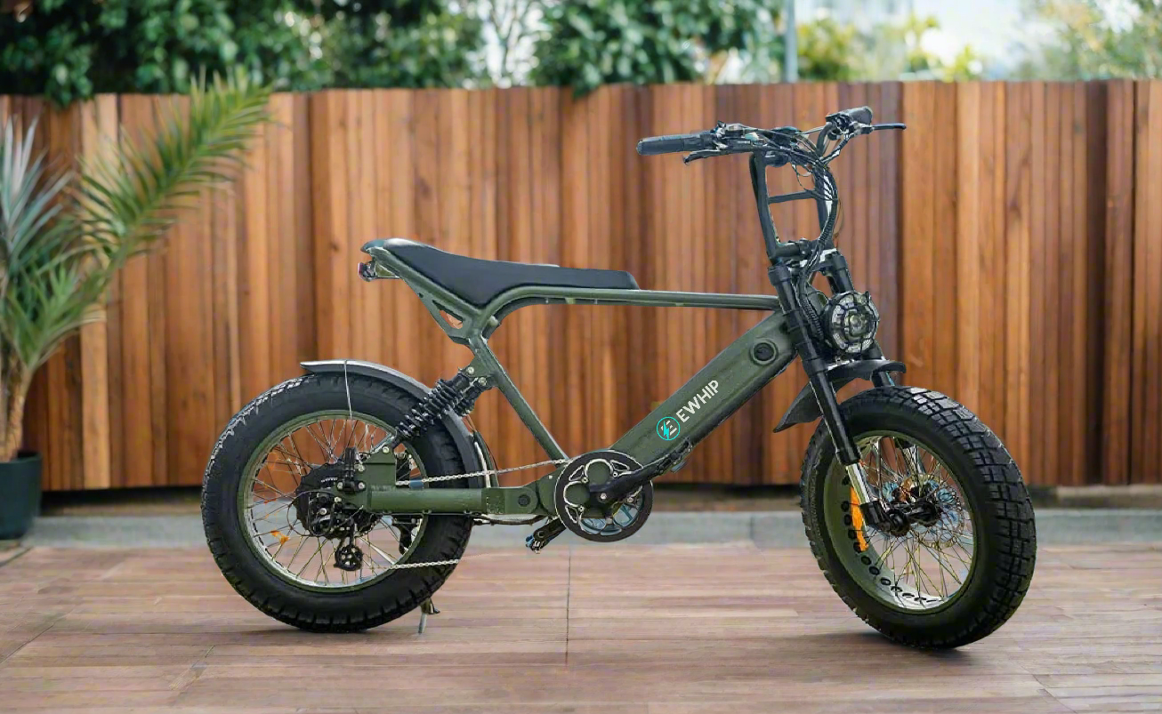 EWHIP THE BOOM – Premium E-Bike Olive Green - EWHIP