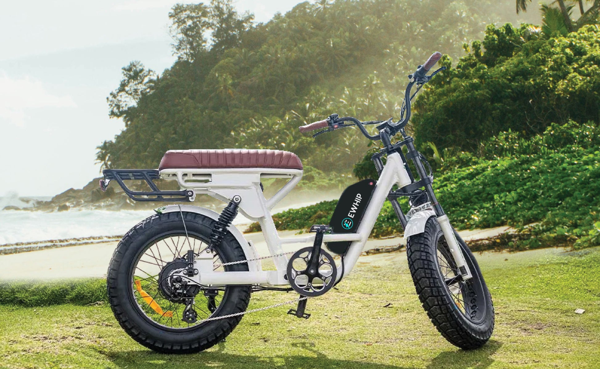 EWHIP THE CAPTAIN Electric 1000W E-bike White - EWHIP